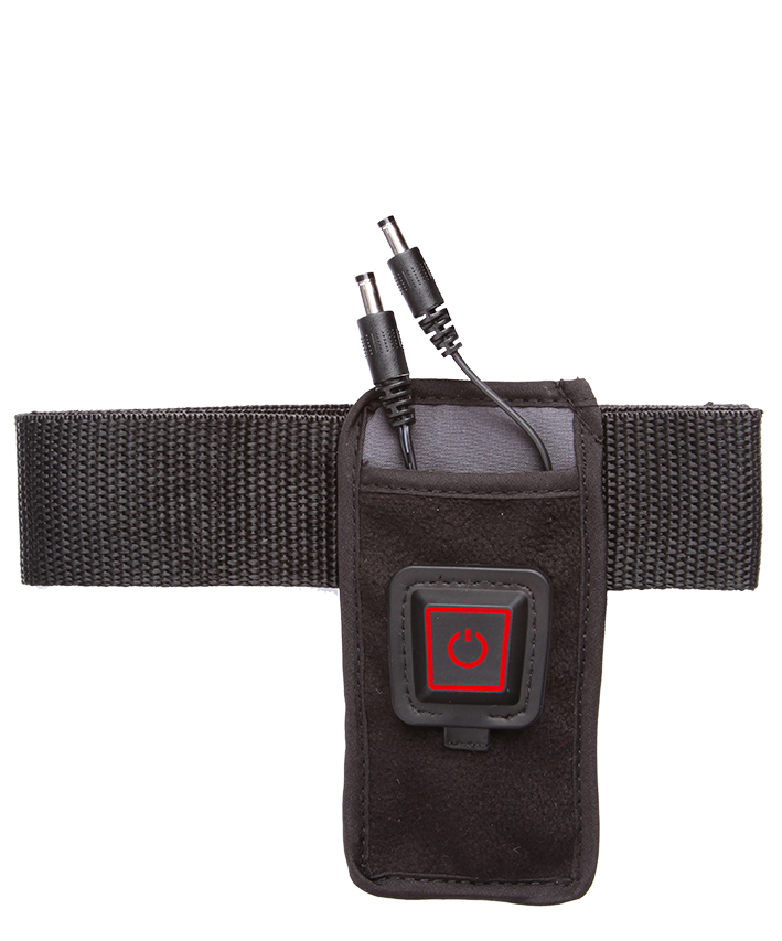 Akkutasche - Der Akku ist mit einer separaten Tasche am Unter oder Oberschenkel mittels Klettband zu befestigen. Sie können die Einstellung selbst wählen, damit dies nicht drückt und optimal hält.
